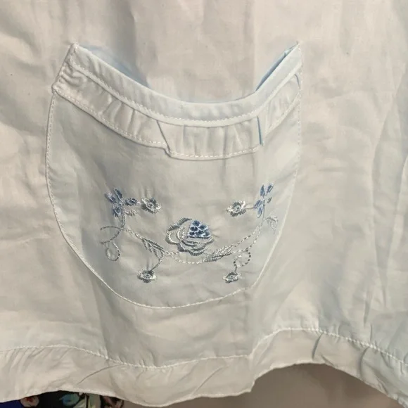 Light Blue Embroidered Blouse - Picture 5 of 9